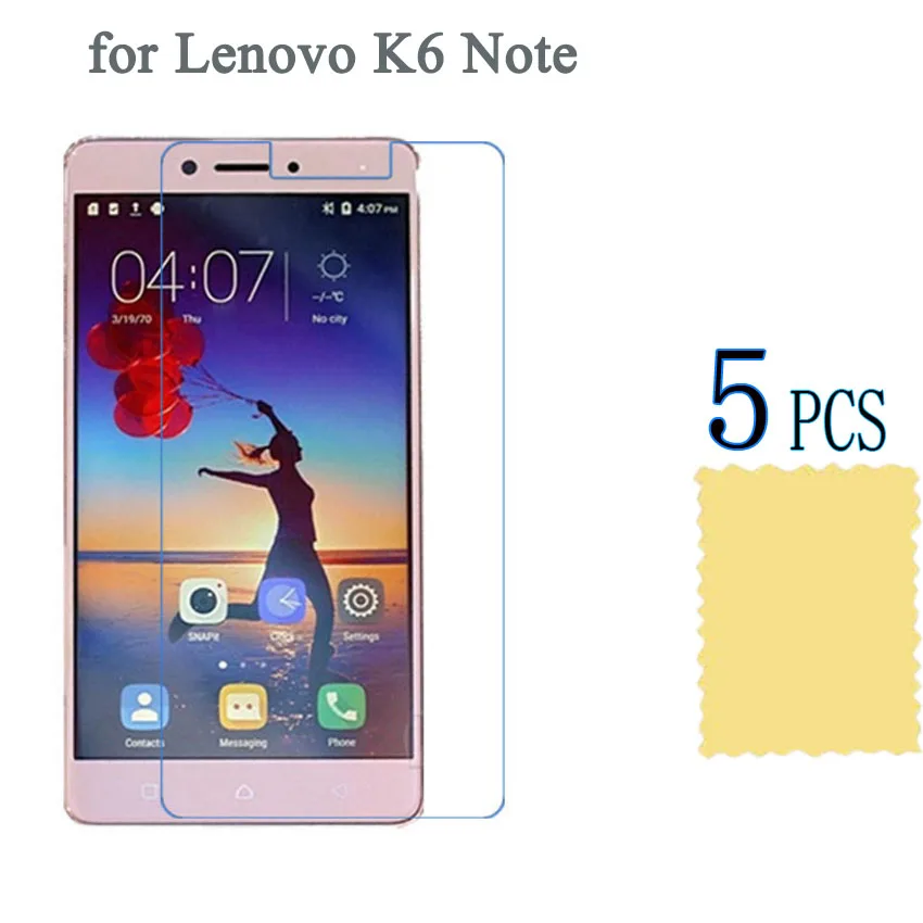 Сверхтонкий ЖК экран для Lenovo K6 Note 5 шт. защитная пленка экрана аксессуары