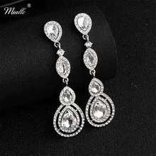 Miallo модные серебряные женские длинные серьги австрийские