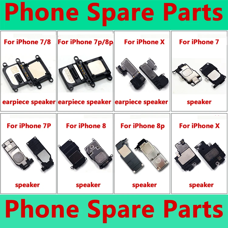 

Kwainee 100% Genuine Earpiece Speaker for iPhone 4 4s 5 5s 5c SE 6 6S Plus 7 8 Plus X Earpiece