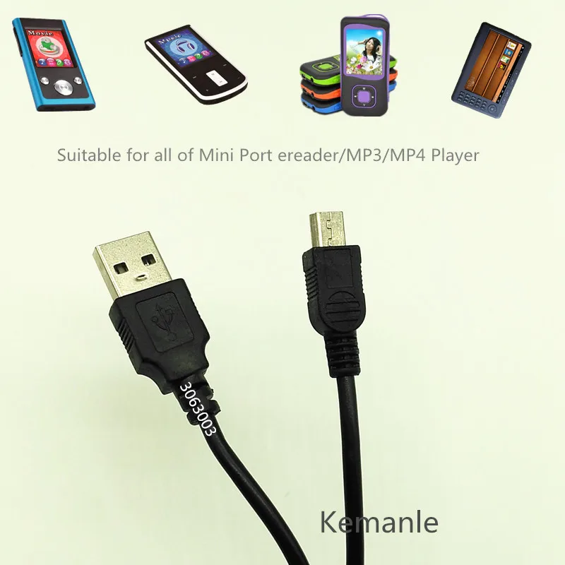 Мини USB зарядный кабель USB 2,0 кабель для зарядного устройства 2 шт. длина 70 мм для Mini USB порт MP3/MP4/Электронная книга цифровой плеер мини USB кабель