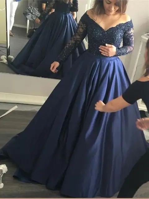 sapphire blue ball gown
