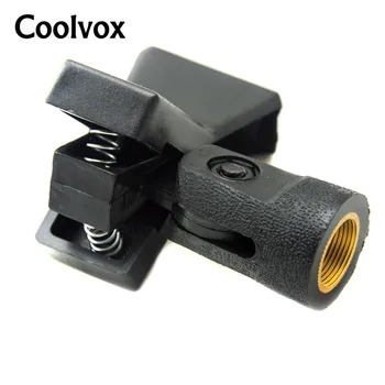 

Coolvox ABS Grips & Mic Suspensions Audio Plastic Universal Microphone Stand Adapter Spring Clip for Wireless Wired Shure MIC