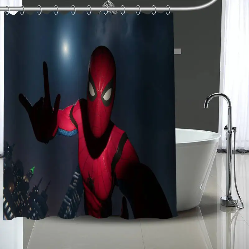 Пользовательские Человек-паук занавески для душа современная ткань для ванной украшения интерьера, шторы занавески s больше размера на заказ ваше изображение - Цвет: 20