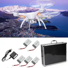 Free Shipping! Syma X5SW WiFi Quadcopter Drone FPV 2MP Cam + Hard Case + Free 5 Battery+Charger