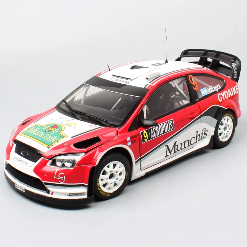 Малыш 1 18 Sunstar большой Ford RS WRC 2008 ралли Acropol Спортивные Гонки № 9 F. Villagra литье под давлением модель автомобиля масштаб игрушка в подарок