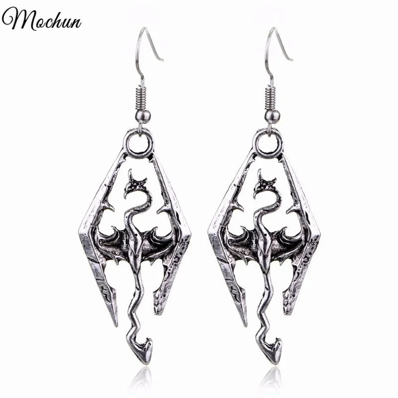 

MQCHUN High Quality 2017 New Fashion Classic Drop Earrings Skyrim Elder Scrolls Earrings For Women Wholesale And Retail