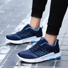 Новая спортивная обувь для мужчин легкие кроссовки дышащие сетчатые спортивные туфли Мужская Беговая дышащая обувь для ходьбы легкая спортивная обувь