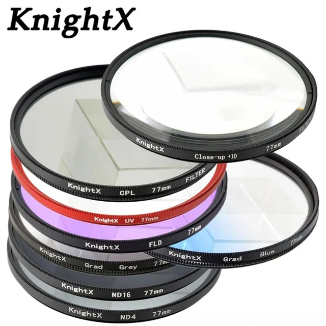Best Offers KnightX ND FLD CPL MC UV Star Close up 52MM 58MM 67mm 77MM Color Lens Filter for Canon nikon d3200 550D 600D 650D 1100D D5200 6D