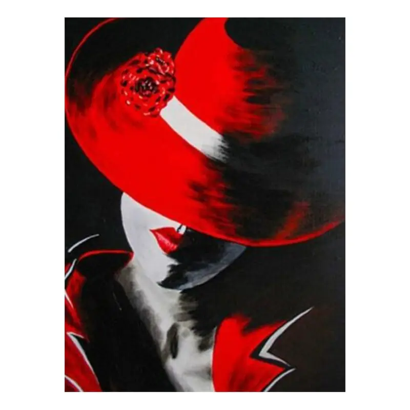 

5D Full Square Round DIY Diamond Painting Red Girl Lips Cross Stitch Embroidery Daimond Mosaic Home Wedding Decoration Gift