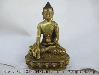 

China's Tibet Buddhism brass Buddha statue