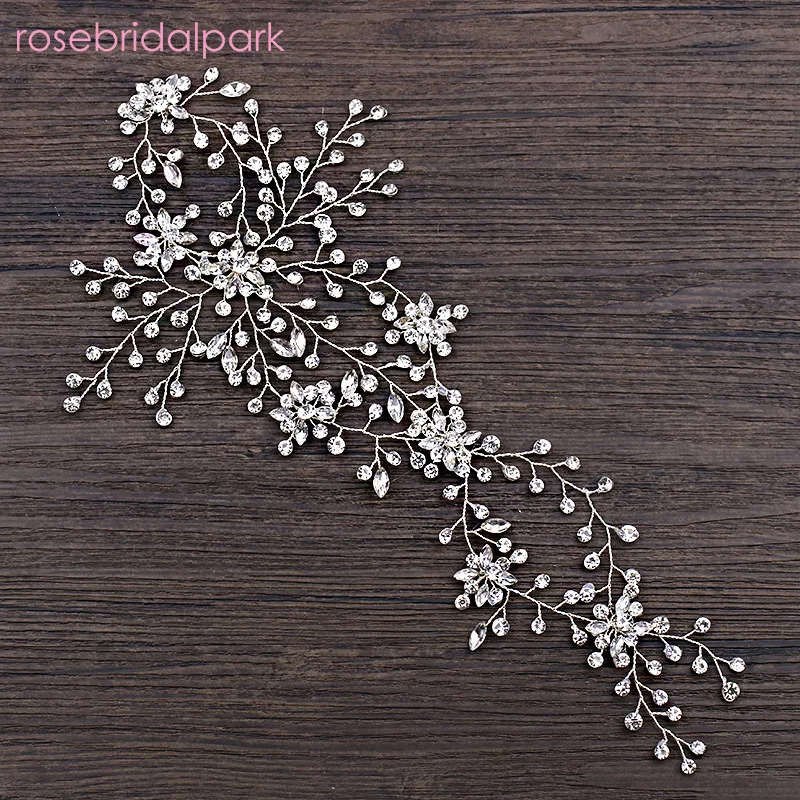 

Rosebridalpark Bride Headwear Wedding Dress Headband Crown naments Gorgeous Bridal Accessories Headpiece Tiara Hair Jewelry b92