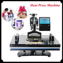1pc 6 in 1 30*38cm T-shirt Swing Away Heat Press Machine/ Shaking Head Heat Transfer Sublimation Printing Machine