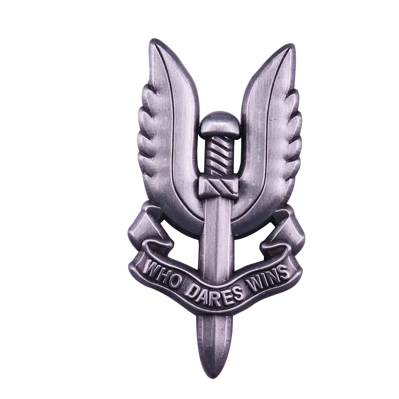 Брошь в стиле ретро с надписью Who dares wins|Броши| |