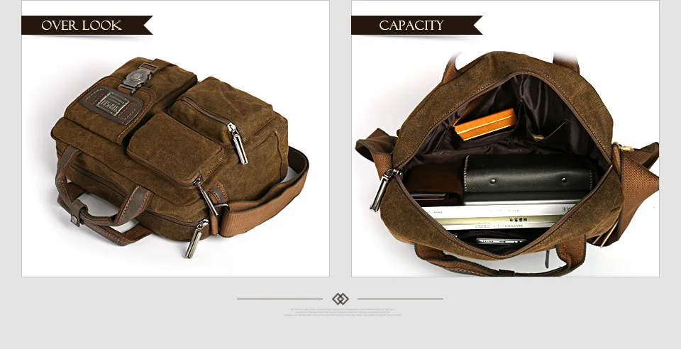 Ruil многофункциональный мужской ретро портфель холщовые сумки для отдыха набор инструментов посылка