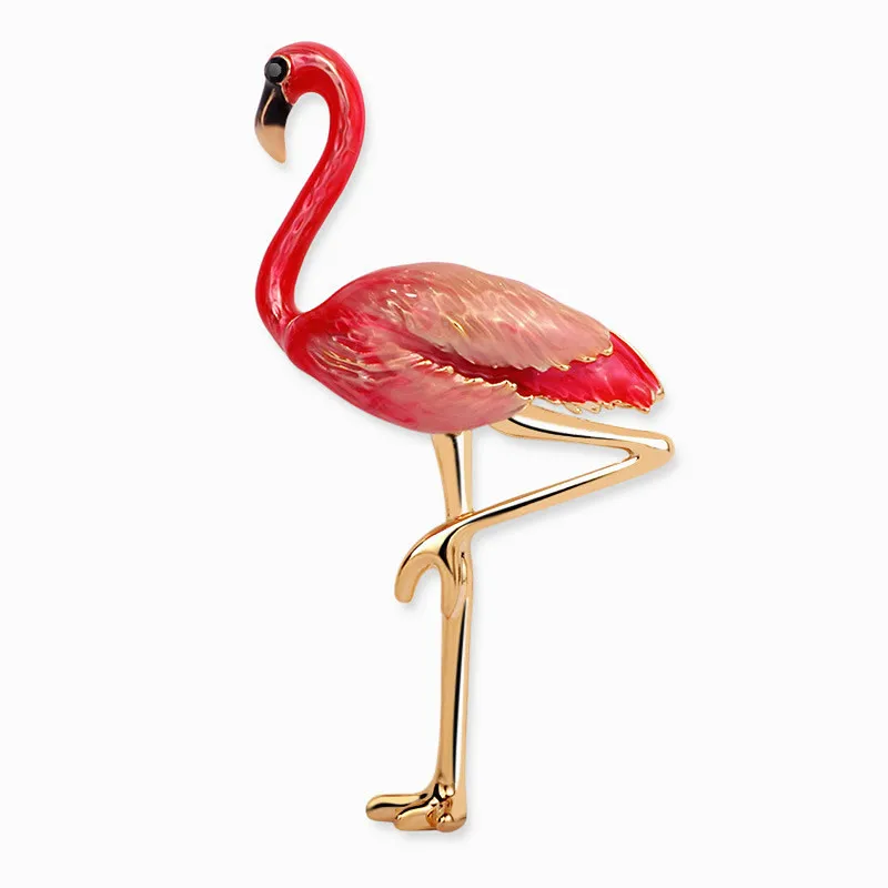 XIAO YOUNG Red Birds Броши для женщин модные украшения дизайн Фламинго булавка брошь Рождественский прекрасный подарок