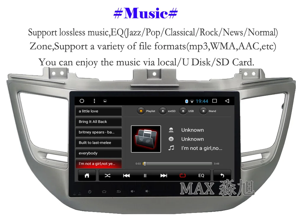 Excellent MAX Android 7.1.1 Silvery Frame For Hyundai Tucson/IX35 Car Radio GPS Navigation System Bluetooth call/music WIFI SWC free map 5