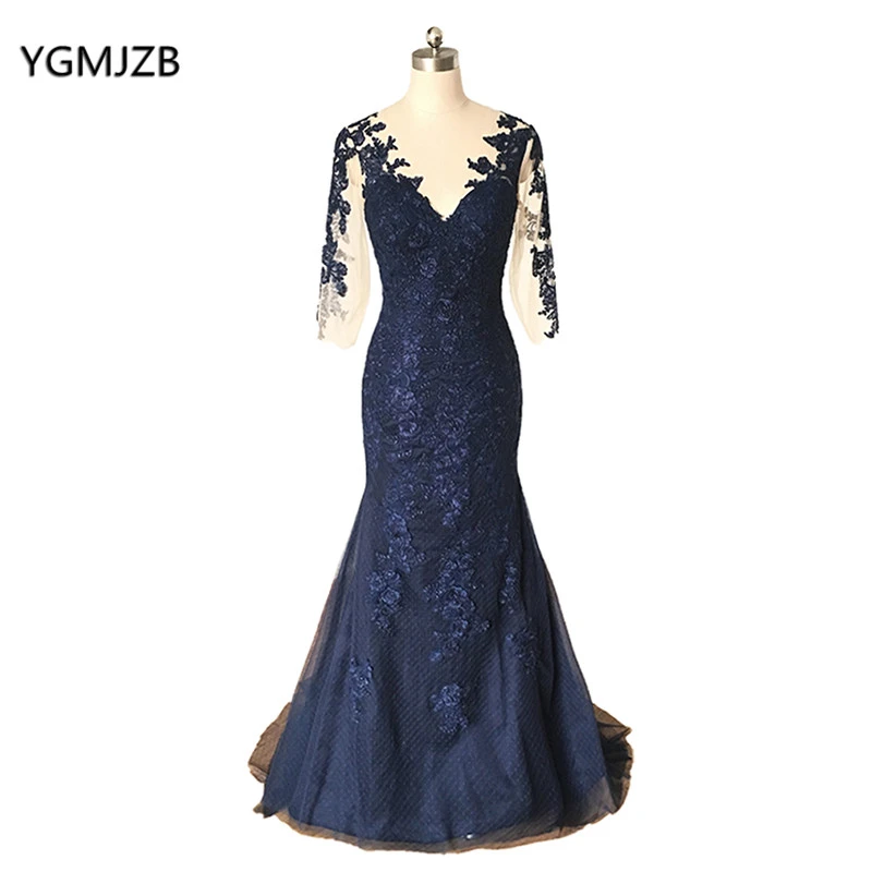 Navy Blue Mother Of The Bride Dress ...