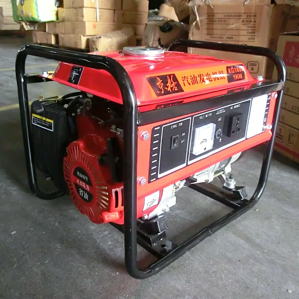 Kiger 1000 Вт 220 В 50 Гц ручная работа бензиновый генератор, домашний генератор, может быть сделан на заказ с различными вилками