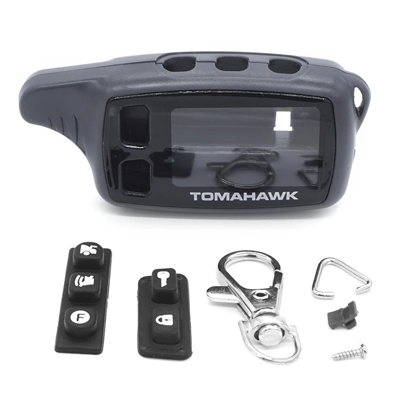 

New arrival Key case for Tomahawk TW9010 TW9020 TW9030 fob case cover TW9010 lcd two way car alarm system remote controller