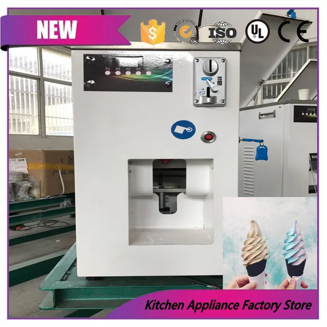 commerical 220v self cooling coin operated ice cream vending machine
