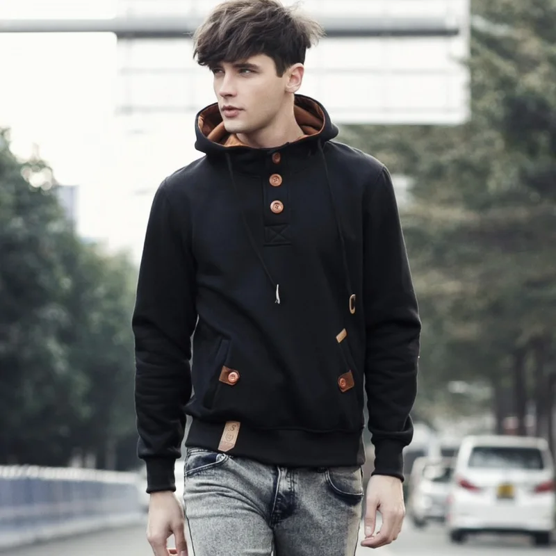 

E-BAIHUI Cotton Pullover Male Hoody fashion Sportswear sweatshirt hoody High Quality Casual men coat hiver hoodies hommes G023