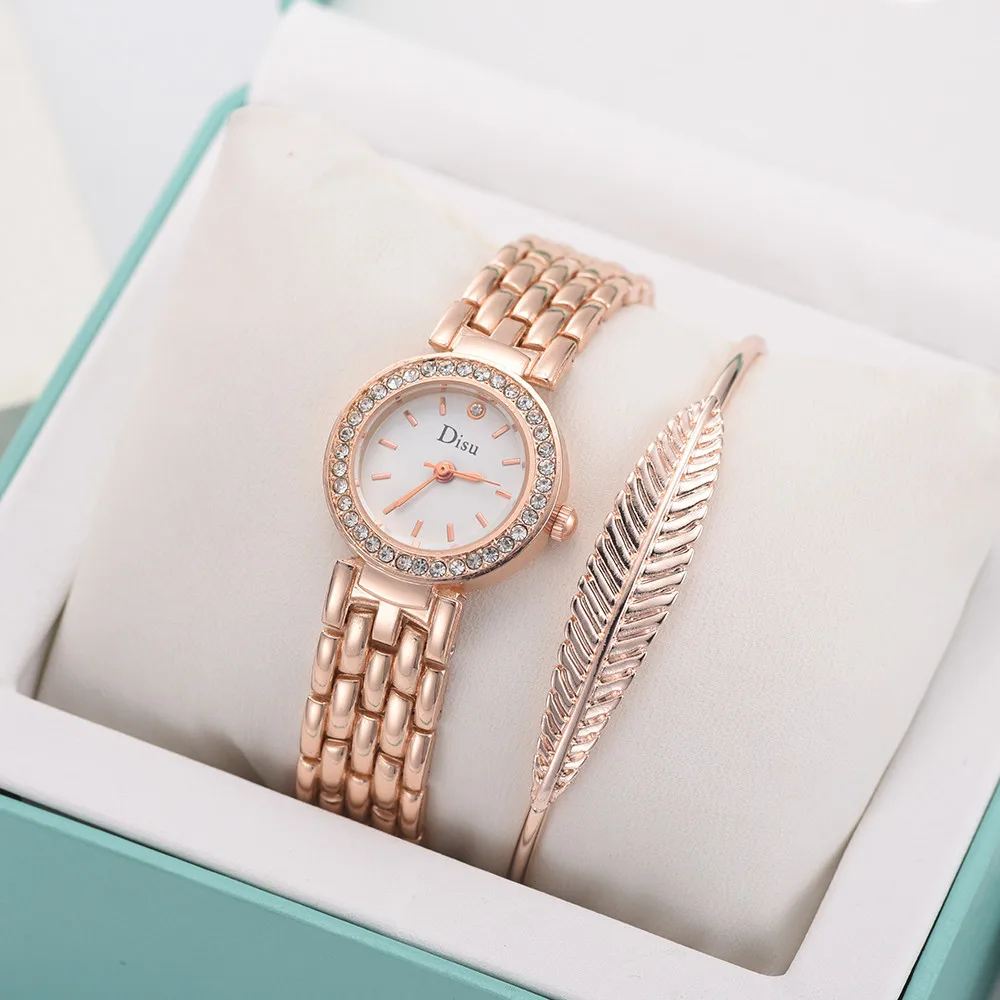 

DISU Woman Watch Light Luxury Temperament Bracelet Set Chain Watches women Fashion Watch 2019 Relogio Feminino