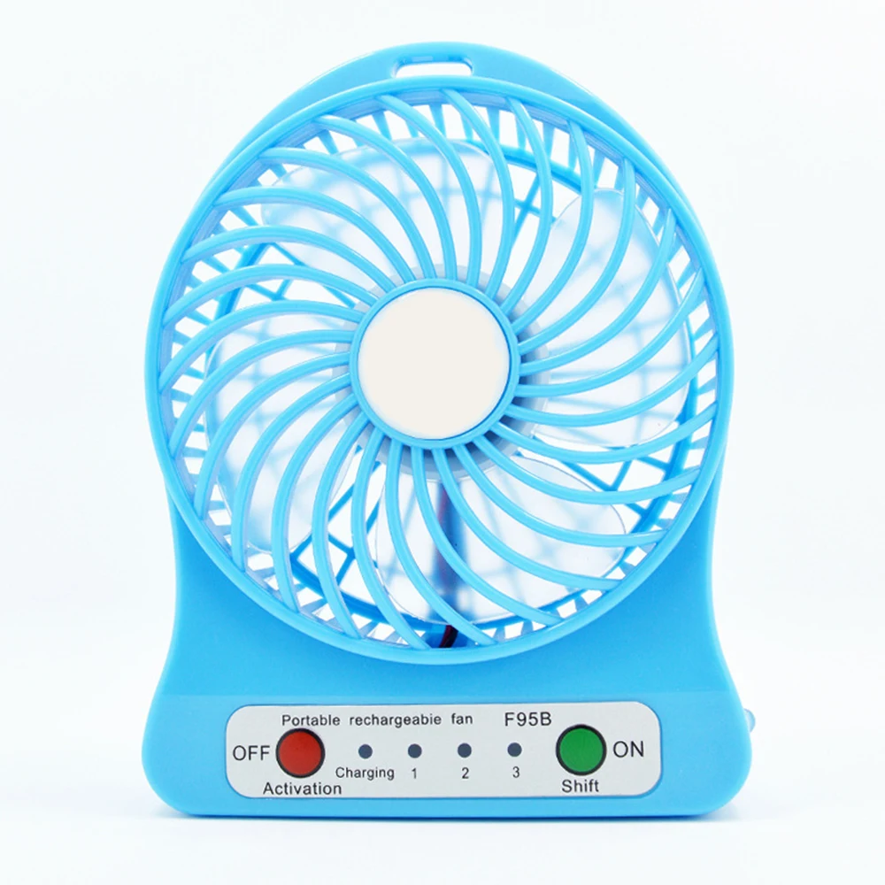 Mini fan with LED light,Micro USB,battery 1200mAh,Portable fan,for