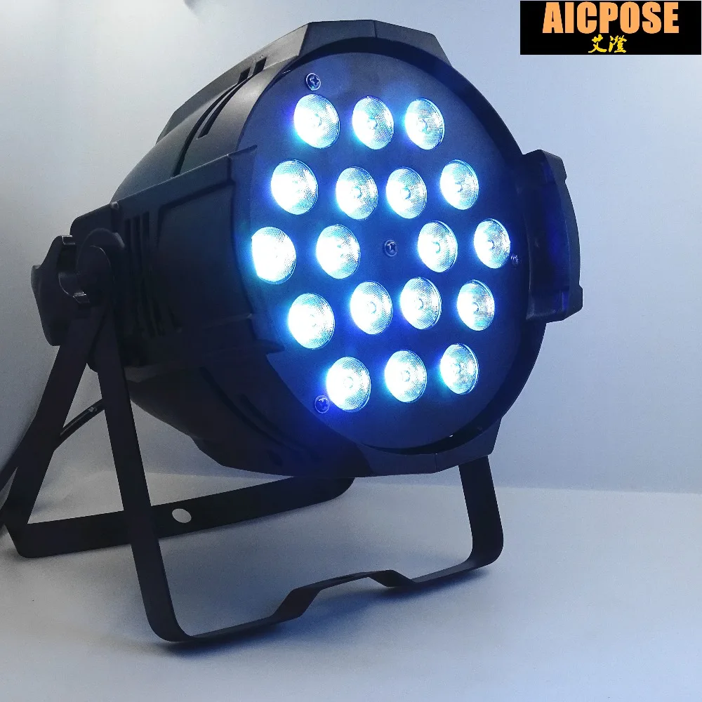 Dentro e Fora 20 Unidades e lotes 18 12 w Luzes Poder Led Par 18x12 w Rgbw 4em1 Levou Par Pode Par 64 Refletor Led dj Stage Projector Luz 32 High Quality par 64