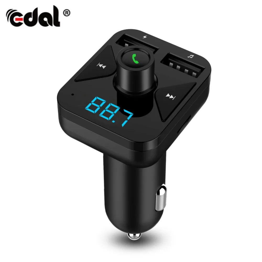 

Bluetooth Car MP3 Player Support Flash Driver TF/SD Card FM Modulator With Dual USB Cargador Port Car Radio Transmitter