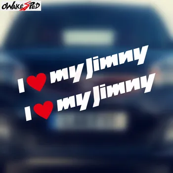 

2pcs I love my Jimny Decals For Suzuki Jimny Funny Vinyl Decal Car Door Side Decor Stickers