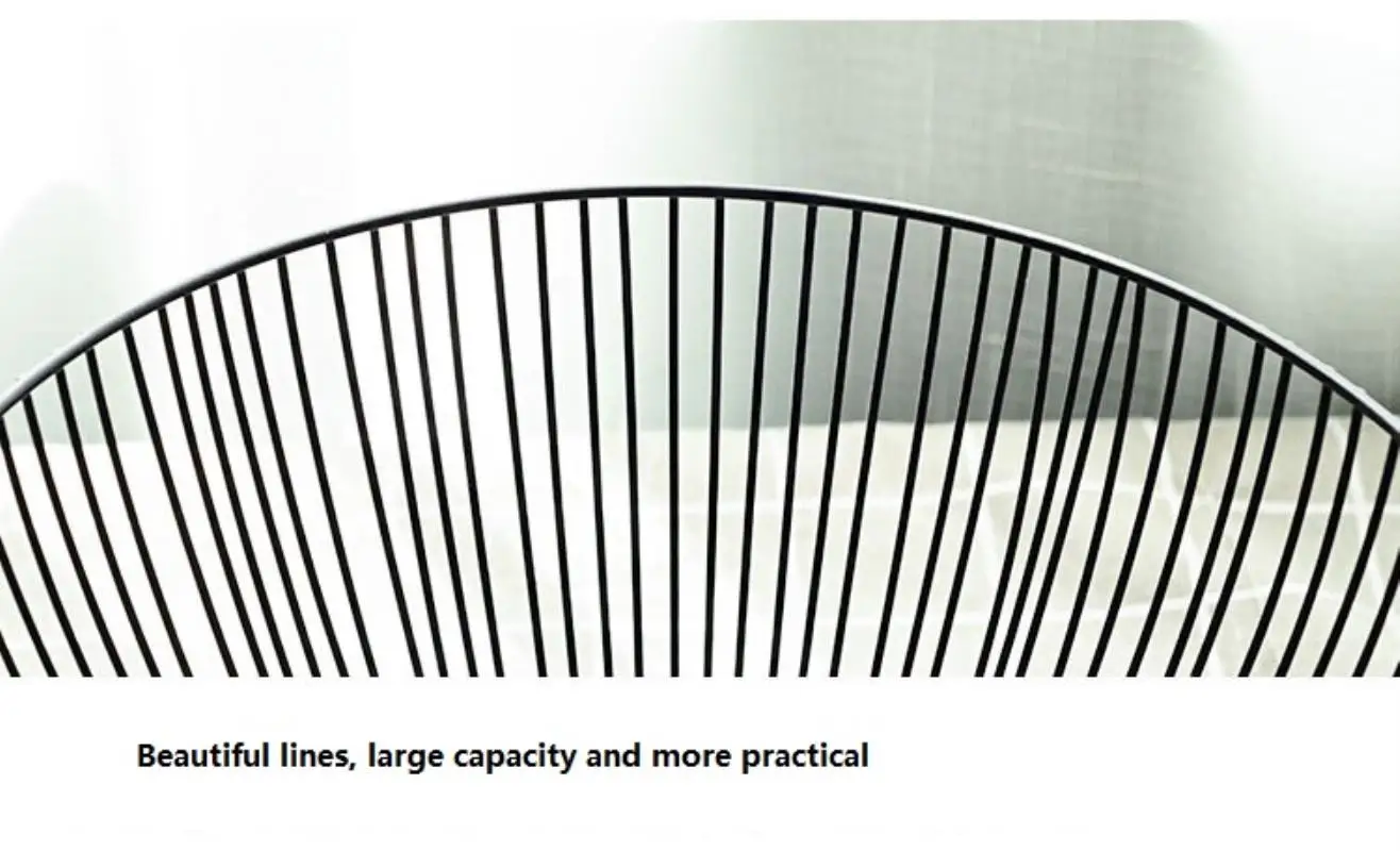 1pc Wrought iron fruit basket modern minimalist fruit basket snack storage basket
