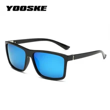 YOOSKE Брендовые мужские поляризованные солнцезащитные очки, специальные водительские солнцезащитные очки для женщин, винтажные прямоугольные антибликовые очки