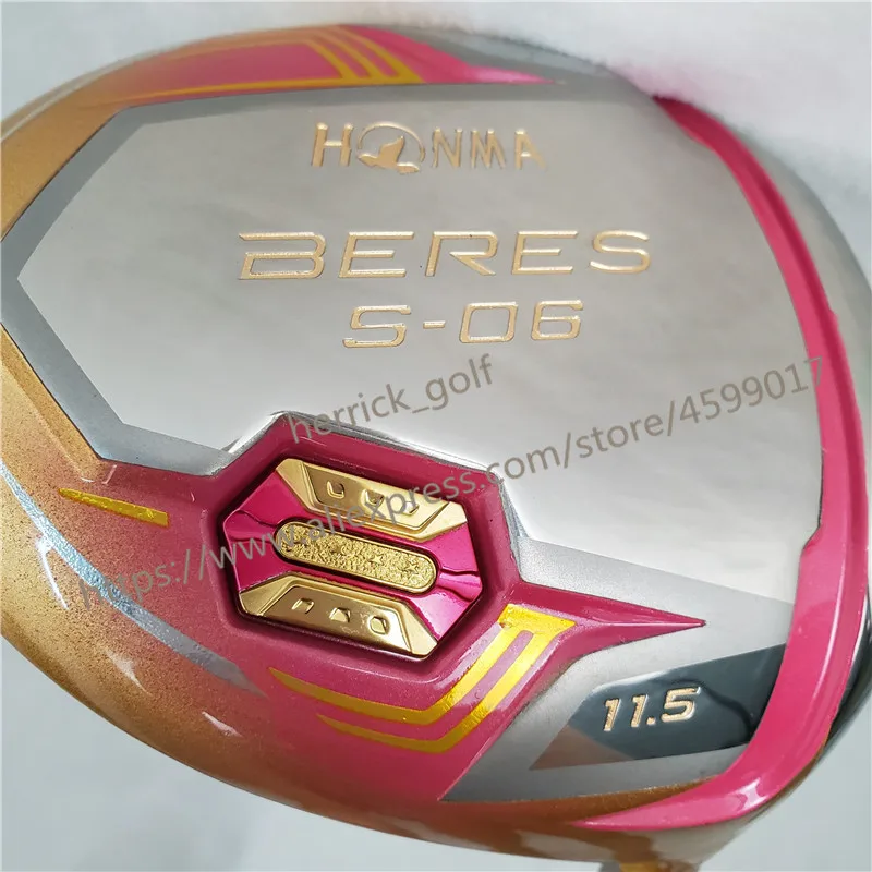 Новые женские клюшки для гольфа HONMA S-06 4 звезды золотой цвет гольф Драйвер 11,5 чердак графит L flex драйвер клубов