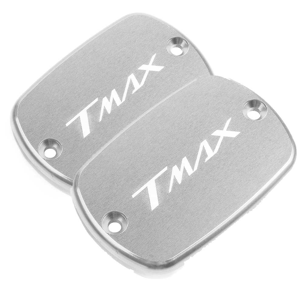Для YAMAHA T-Max 500 TMax 530 2012 2013 мотоцикл бак для тормозной жидкости крышка T max мотоцикл бак для жидкого топлива Крышка - Цвет: Silver two pieces