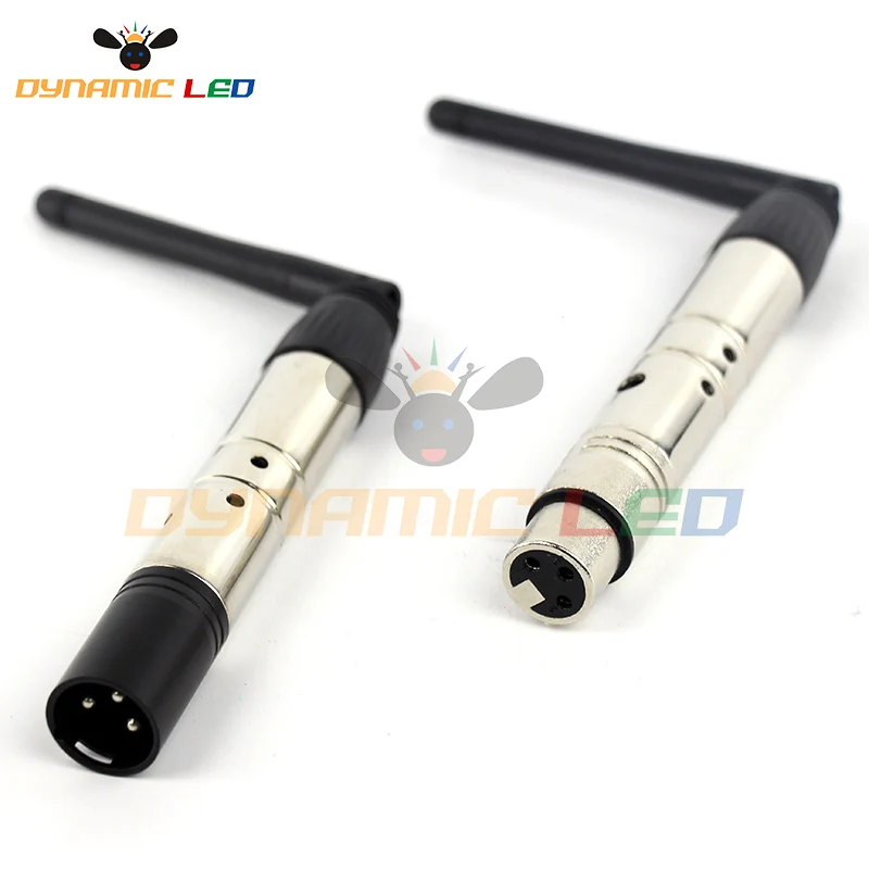 

Mini 2.4g Ism Dmx Wireless Male & Female 2 In 1 Xlr Receiver & Transmitter For Stage Light and dmx controller