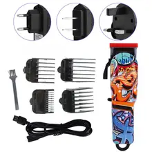 Graffiti Electric Hair Clipper Rechargeable Retro Hair Trimmer Cutting Machine