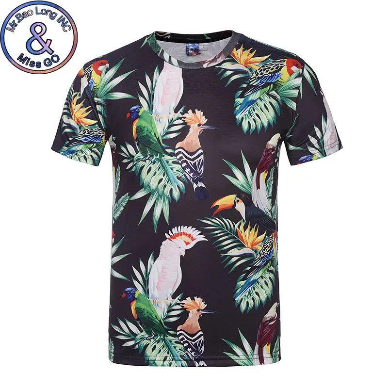 

Flower Floral Print Hawaiian T-shirt Men 2018 Summer New Short Sleeve 3D T Shirt Men Hip Hop Streetwear Tops Tees Brand Clothing