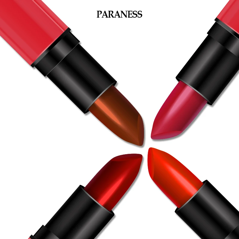 

Paraness Matte Lipstick Set Pink Red Pigment Glitter Lipstick Waterproof Tint Lip gloss Nature Long Lasting Moisturizing Makeup