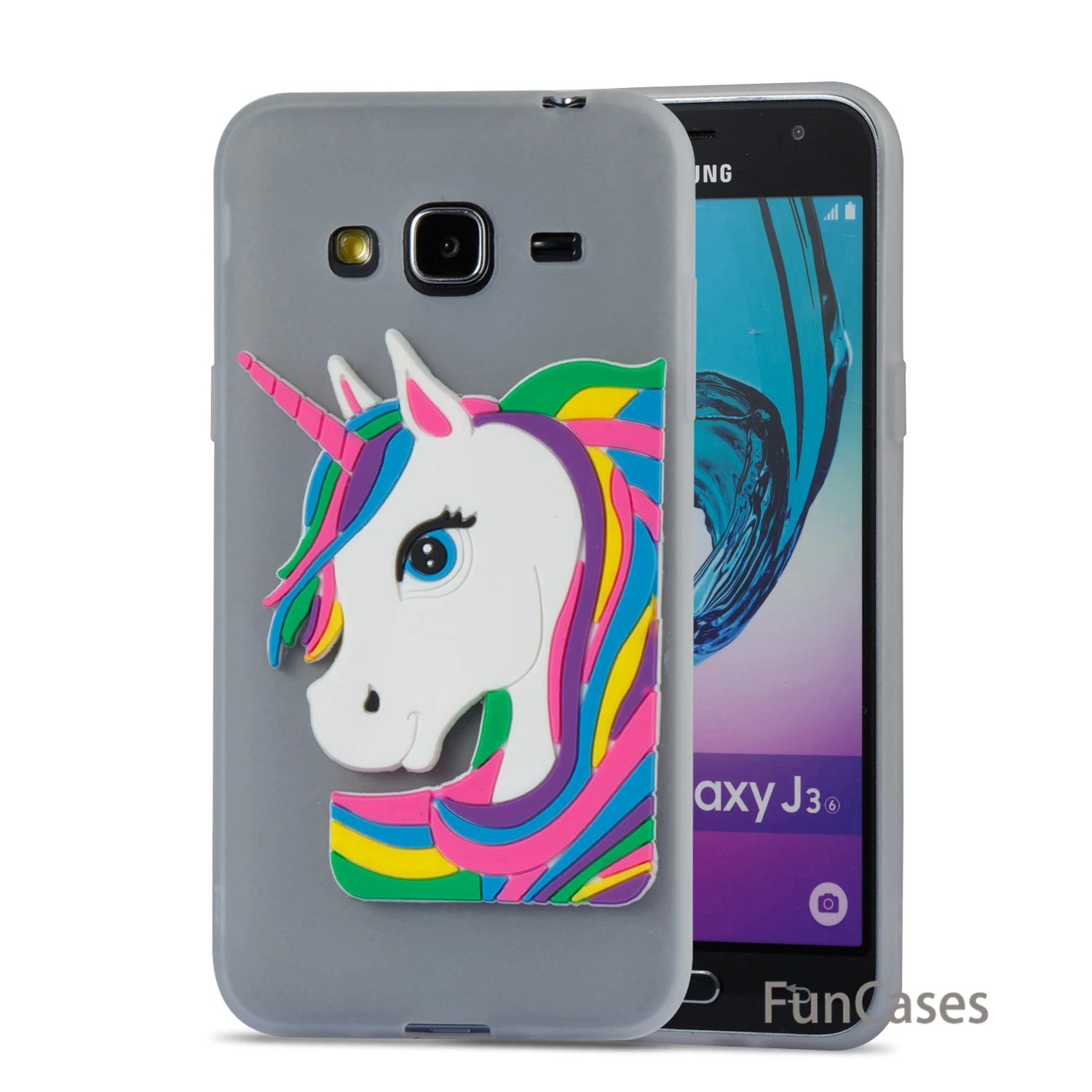 Конфеты чехол СПС покрытие samsung J3 Мягкая силиконовая задняя крышка блеск