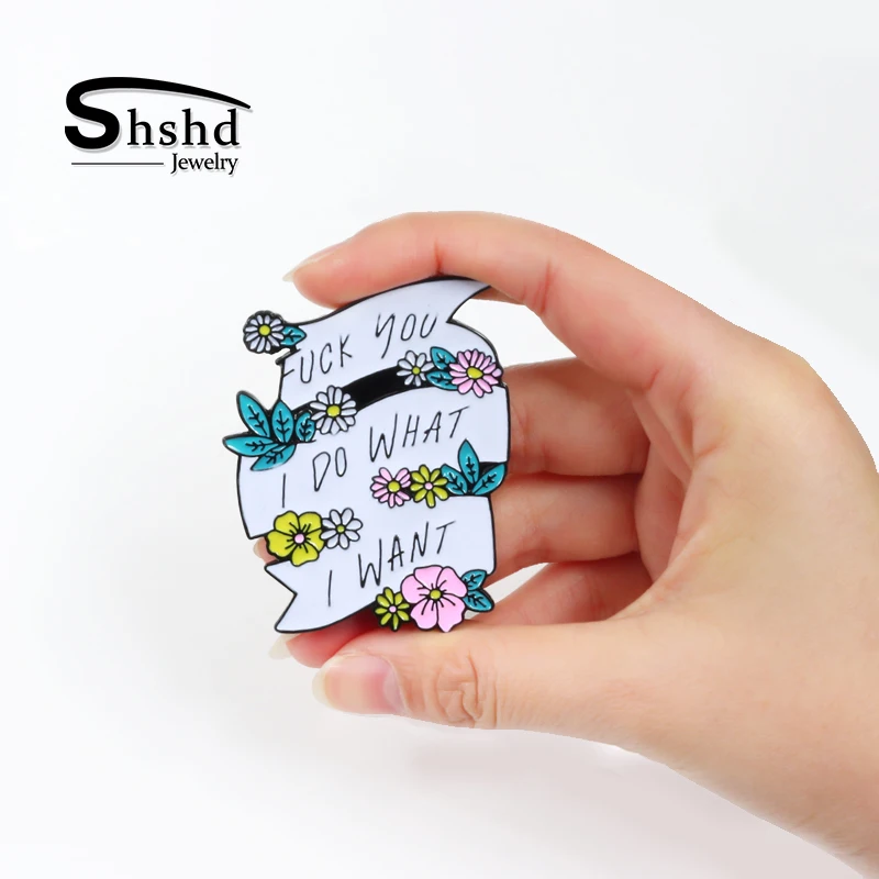 

Feminism I DO What I Want Liberalism Enamel Pin Women Brooch Female Denim Jackets Lapel Pins Backpack Bag Badges Jewelry Gifts