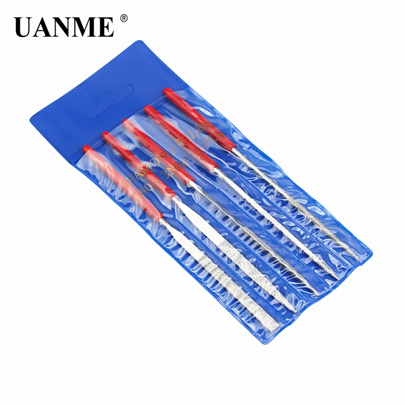 

5pcs 145mm Diamond Needle File Mini Rasp Wood Carving Metal Hand File Set Microtech Hobby Hand Needle