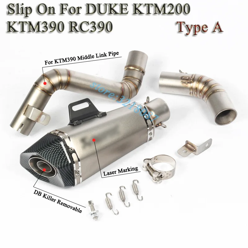 

Akrapovic Exhaust Motorcycle Laser Marking Sticker Full System Exhaust Modified Muffler DB Killer Slip-on For Duke KTM200 RC390