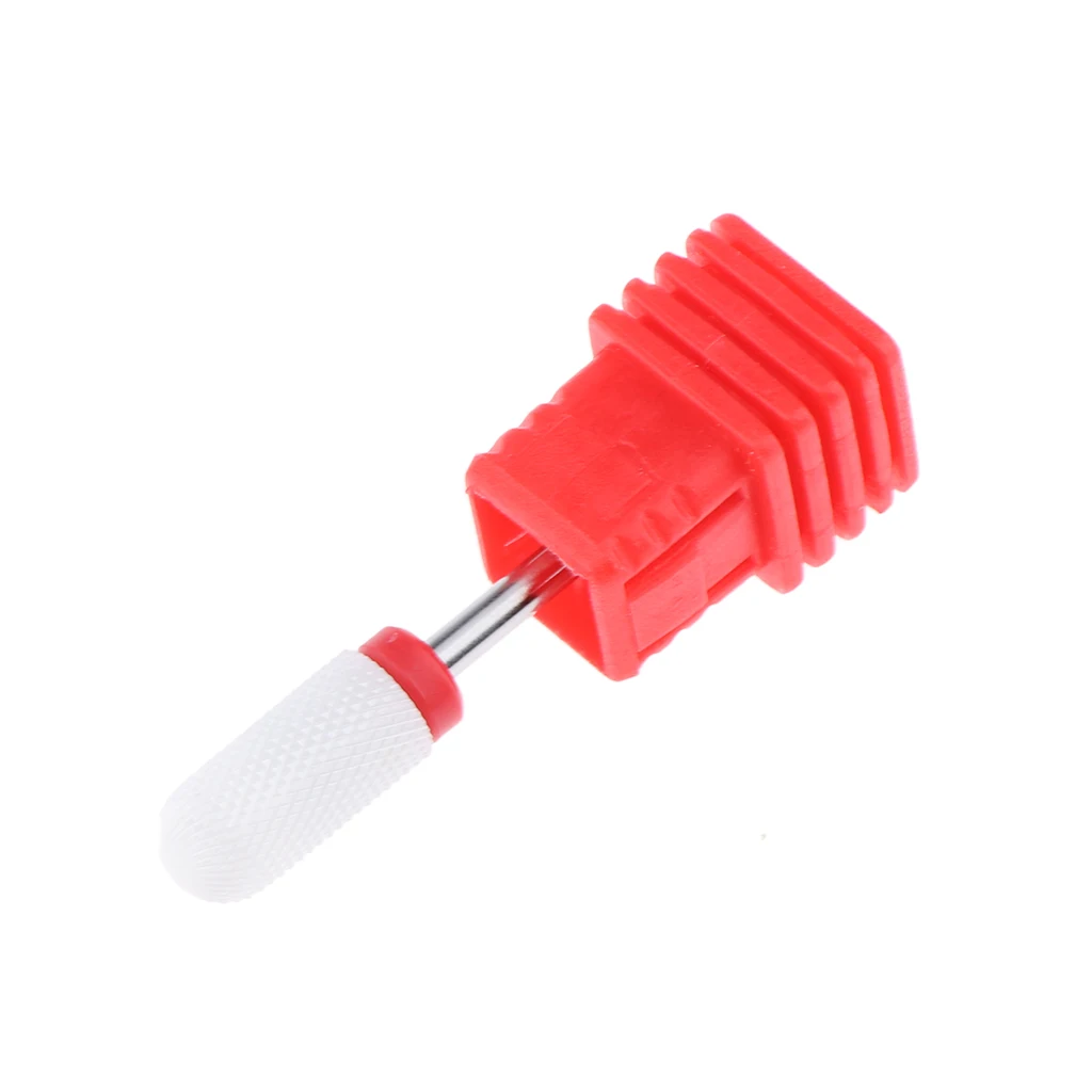 1 Piece Nail Art Grinding Ceramic Polish Bullet Drill Bits Electric Manicure Machine 4 Color