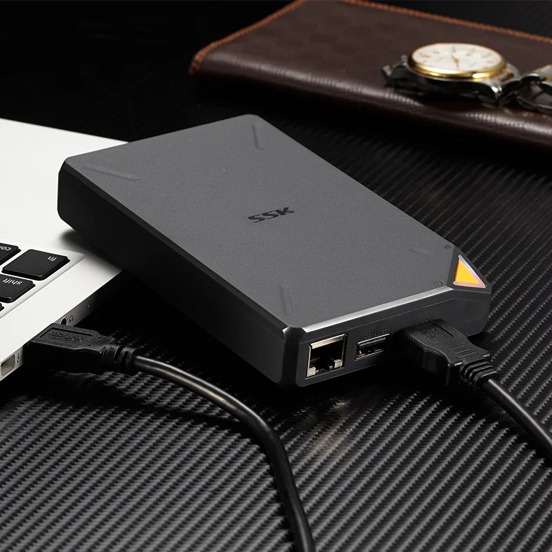  SSK Portable Wireless External Hard Drive Hard Disk Smart Hard Drive 1TB Cloud Storage WiFi Remote 
