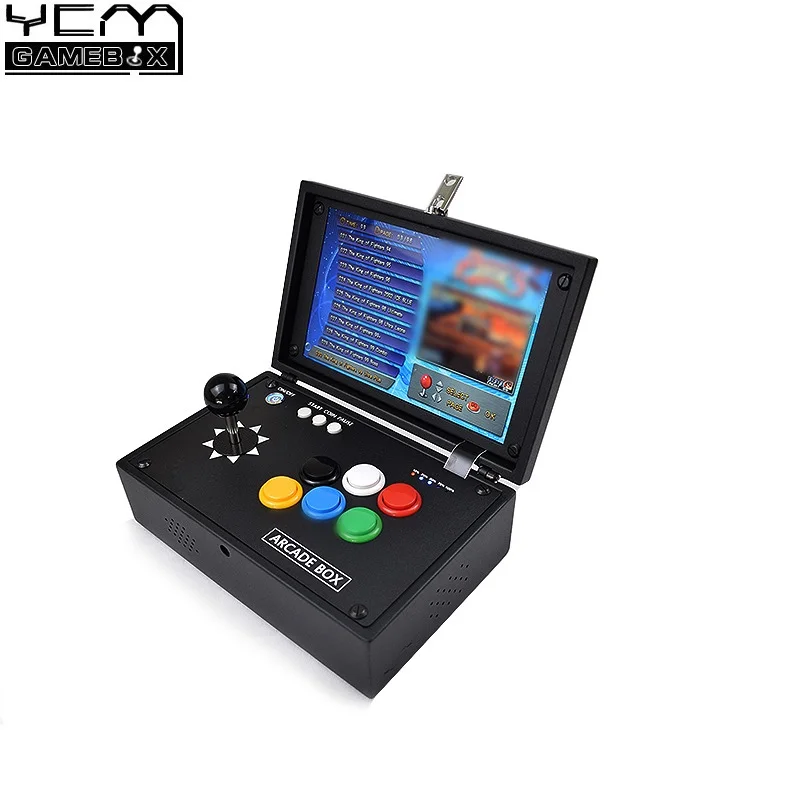 

Pandora Box 9D 2500 in 1 Arcade Console 10 Inch LCD Portable Arcade Box with Zero Delay Joystick Button Retro Video Machine