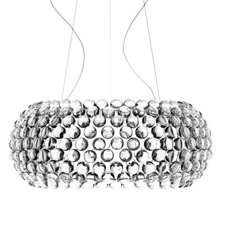 

Modern Living Room Acrylic RS7 Bulb Pendant Lights Fixture Dining Room Foscarini Caboche Dia35/50/65CM Clear Gold Pendant Lamp