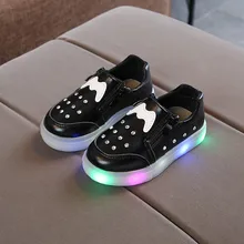 Led Shoes Kids Slip On Girls Sneakers 2019 Spring Kids Shoes Light Luminous Sneakers For Children Shoes