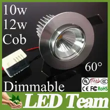 Фабрика Прибытие 10 Вт 12 Вт Заменить 60 Вт Галогенные Светильники Удар Dimmable вниз Свет 90-260 В Теплый Белый Светодиодный Потолочный Светильник CE UL SAA