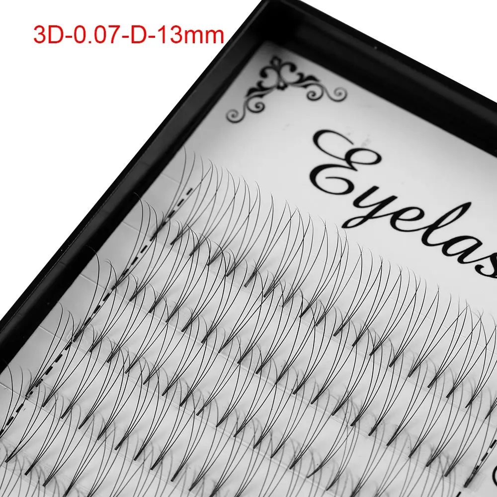 1Box 3D/5D/10D/20D Russia Premade Volume Fans Individual False Eyelashes C D Curl 8~17mm Length Quickly Graft Lashes Extension