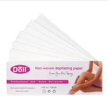 100 шт. Professional удаления волос восковые полоски для депиляции Двусторонняя холодный воск бумага бикини на одну ногу средства ухода за кожей Уход